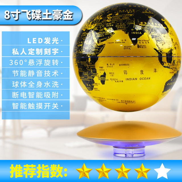 Anti-Gravity levitating LED Globe Figurines