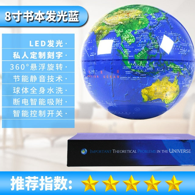 Anti-Gravity levitating LED Globe Figurines