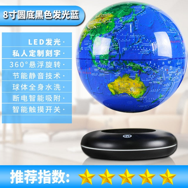 Anti-Gravity levitating LED Globe Figurines