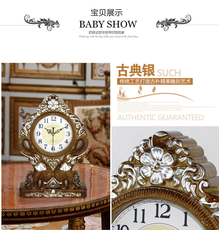 European desktop Table clock