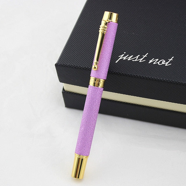 DIKA WEN Luxury Office business Supplies metal Gold roller ball pen stationery executive writing pens