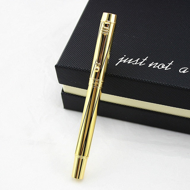 DIKA WEN Luxury Office business Supplies metal Gold roller ball pen stationery executive writing pens