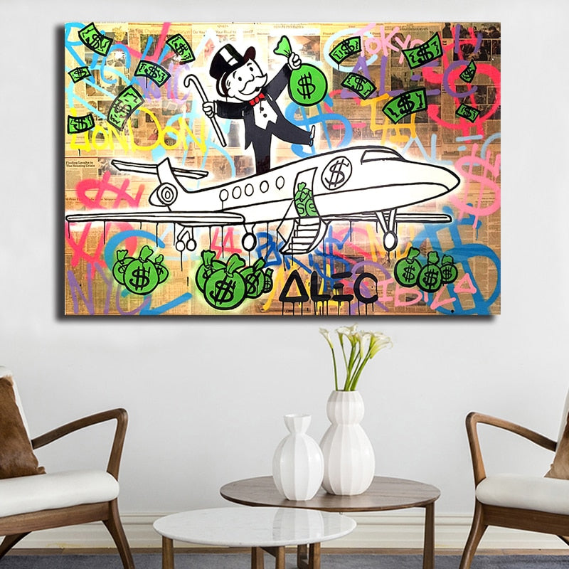 Monopoly guy Jet Set Broker Decor