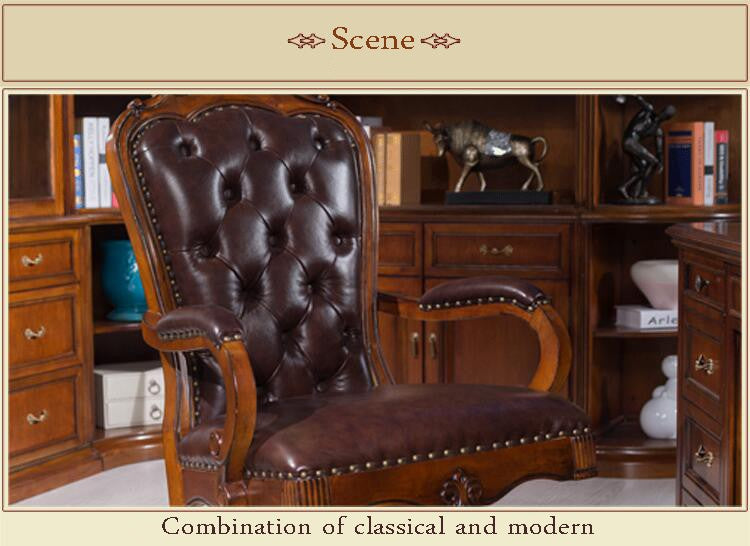 American president of luxury office furniture chair cowhide chair