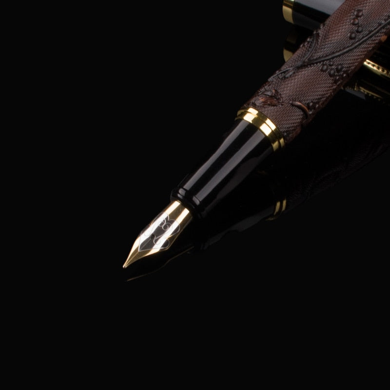 MONTE MOUNT DIKA WEN 891 Metal Fountain Pen Pencil Box luxury school Office Stationery luxury Writing dragon pens gift
