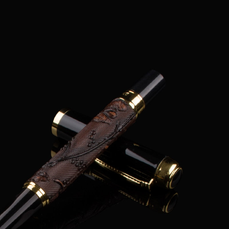 MONTE MOUNT DIKA WEN 891 Metal Fountain Pen Pencil Box luxury school Office Stationery luxury Writing dragon pens gift