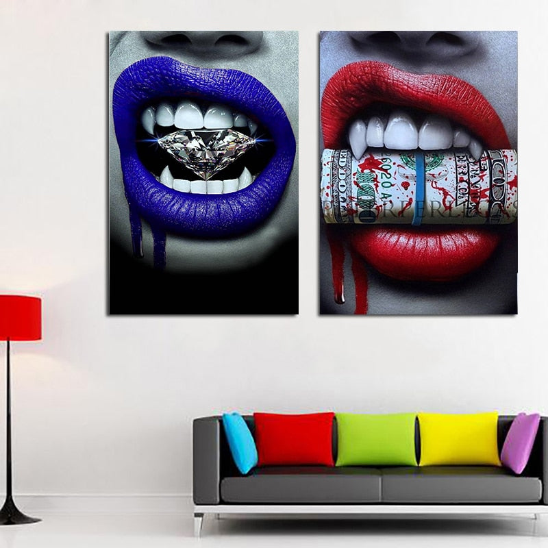 Vampire With a Diamond Broker Decor wall art