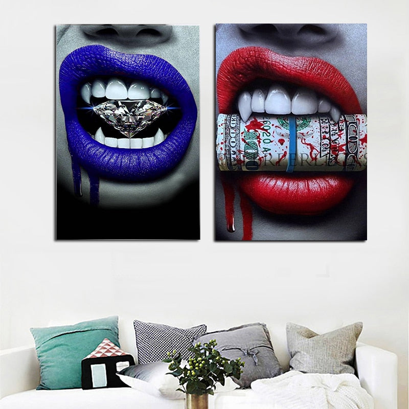 Vampire With a Diamond Broker Decor wall art