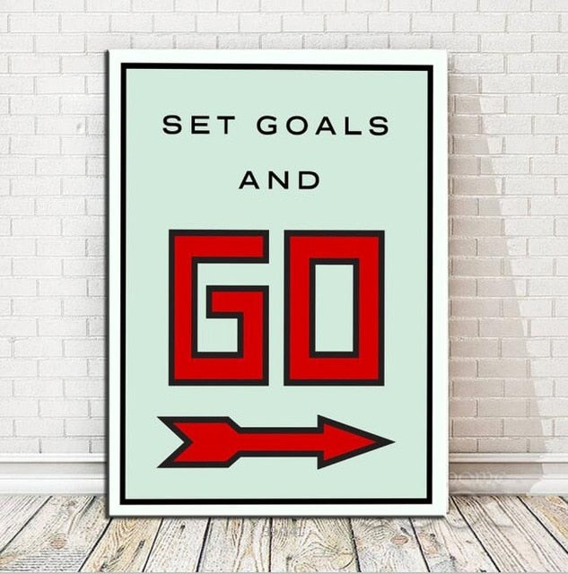 Bet On Yourself - Poster Wall Pictures For Office Broker Decor