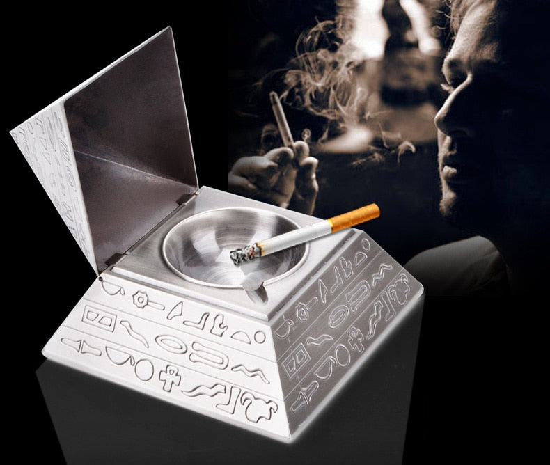 Creative pyramid ashtray egyptian Broker decor for desk