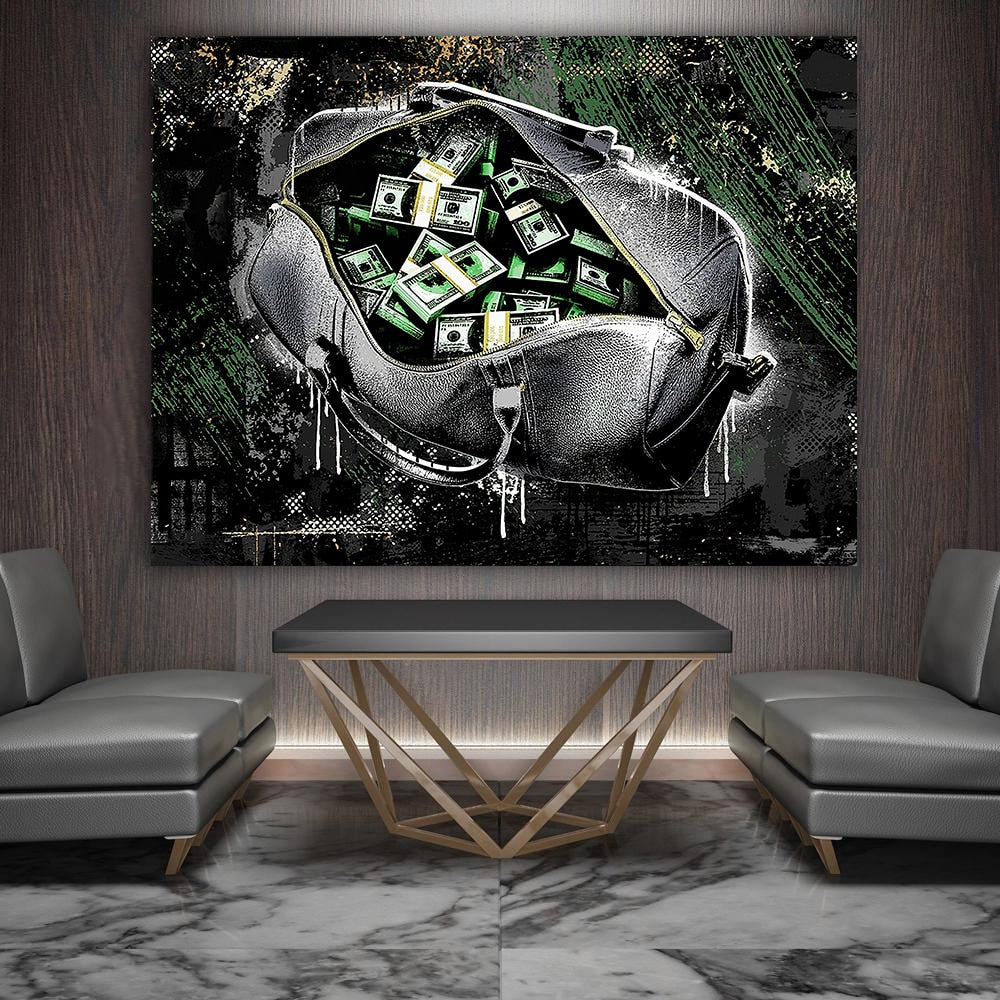 Money Bag Abstract Broker Decor