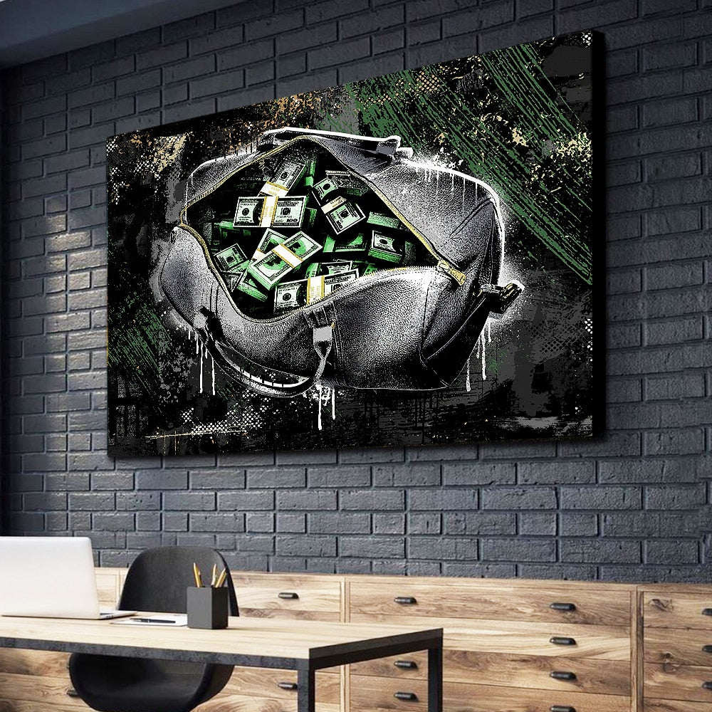 Money Bag Abstract Broker Decor