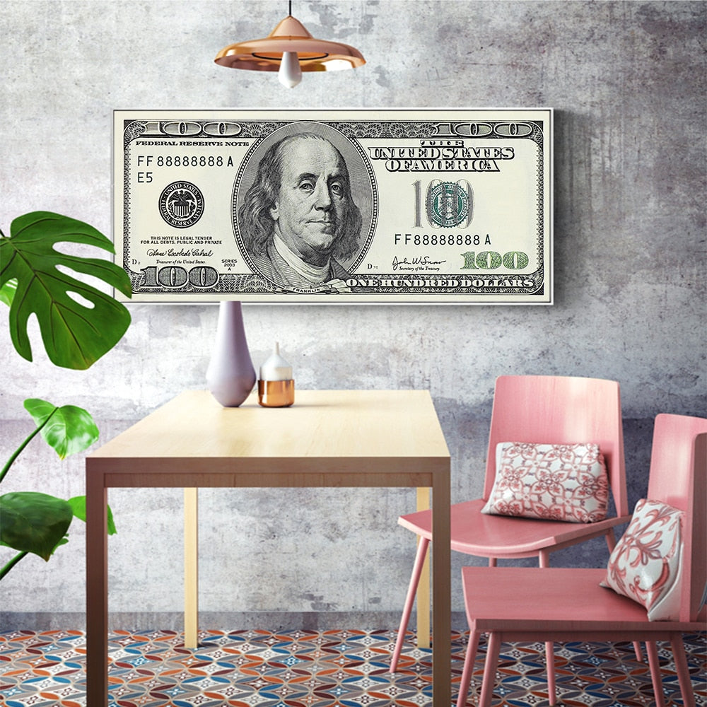 Inspirational Money Wall Art Broker Decor