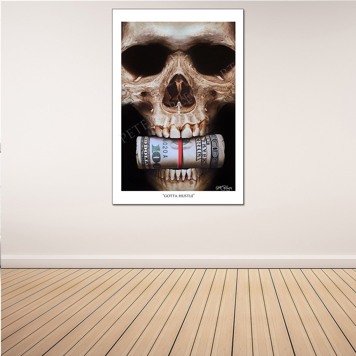 Skull Money Broker Decoration Wall Art