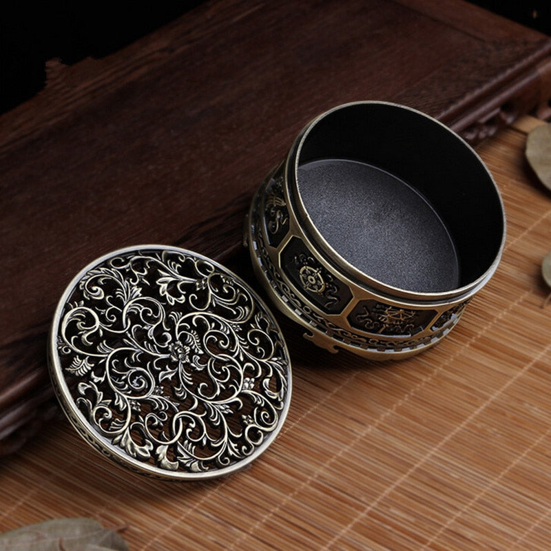 Metal Alloy Incense Burner Buddhism Home Office broker Decor