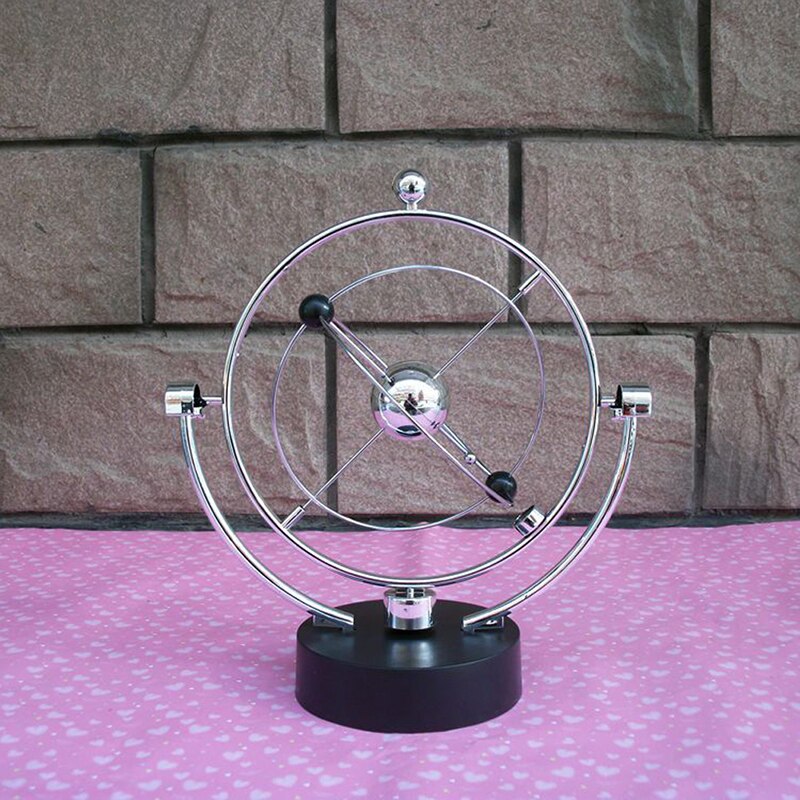 Kinetic Orbital Revolving Gadget Perpetual Motion Desk Art Broker Decor