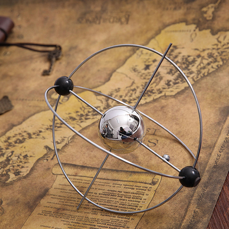 Kinetic Orbital Revolving Gadget Perpetual Motion Desk Art Broker Decor