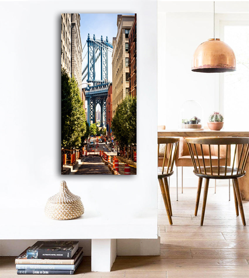 New York City streets buildings Scenery Poster Canvas Painting Wall Art