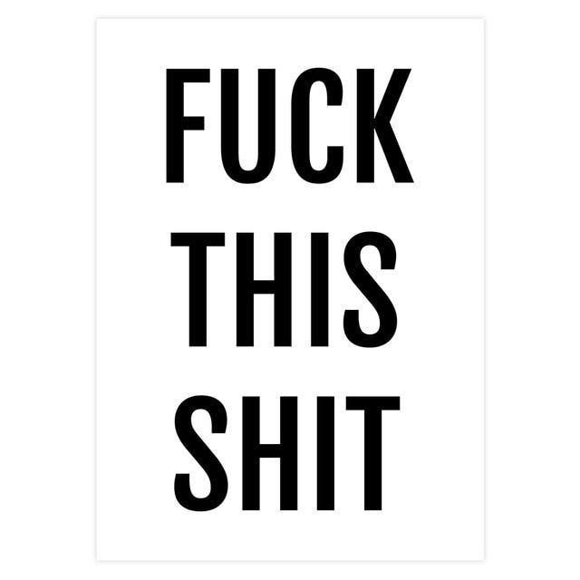 Get Shit Done Poster Print Black White Do Epic Shit Work Hard Quotes broker decor