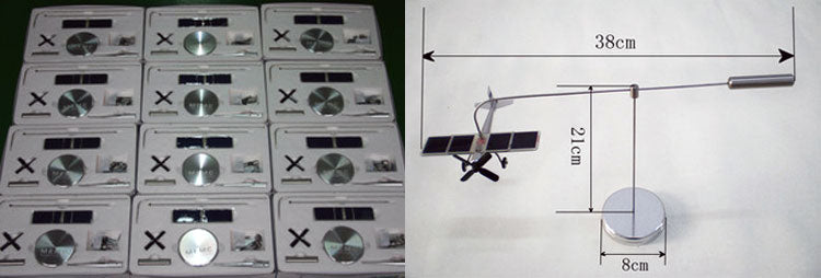 solar plane Model office decorate solar toy