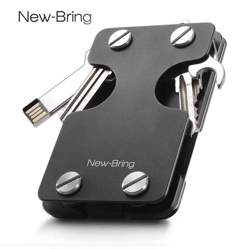 Multi-functional Metal Money Clip Men with Credit Card Wallet and key holder