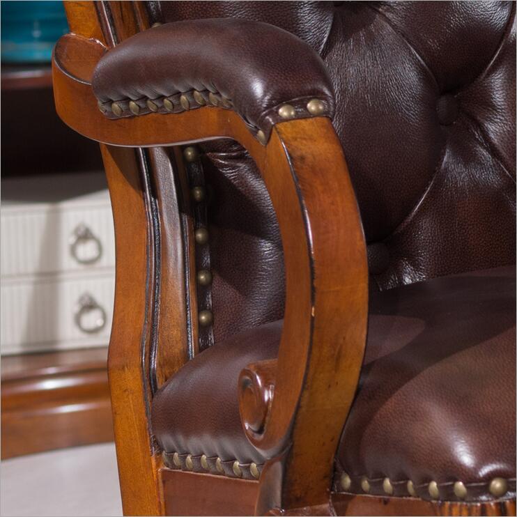 American president of luxury office furniture chair cowhide chair