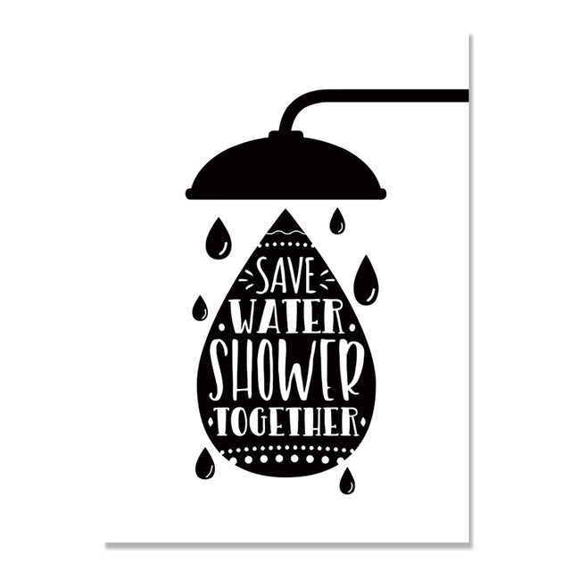 Get Shit Done Wall Art Nordic Poster Pictures Black And White WC Canvas Painting Bathroom Letters Cuadros Decoracion Unframed