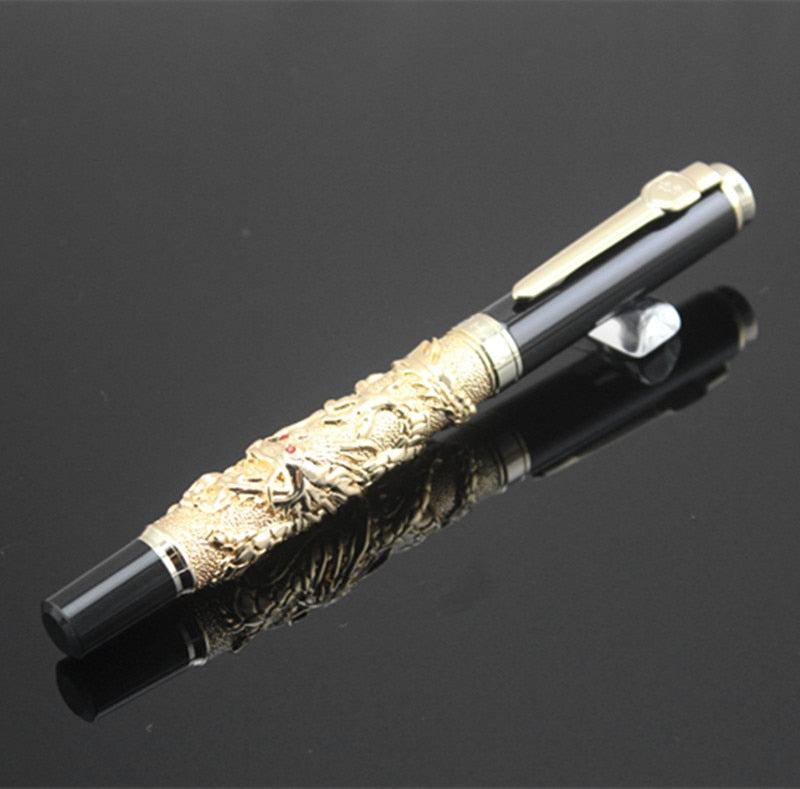 JINHAO Gold Dragon metal Fountain pen executive, office luxury stationery supplies