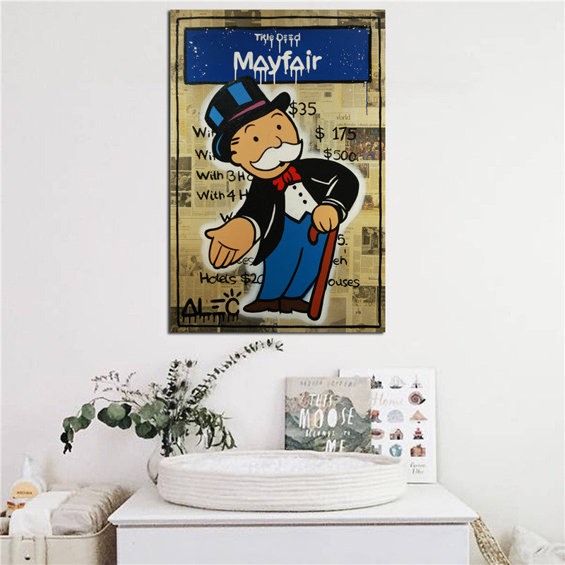 Monopoly Invest On Mayfair Wall Art Canvas Posters Prints Painting Wall Pictures