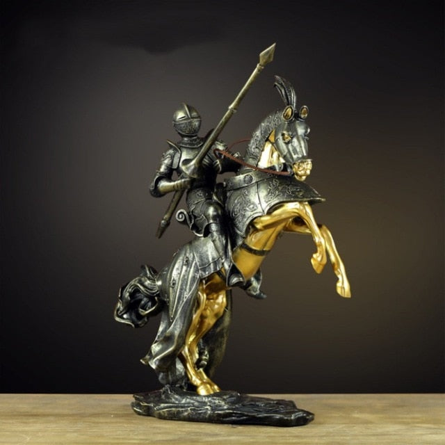 Roman Knight Ornaments Home Office Broker Decor