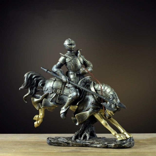 Roman Knight Ornaments Home Office Broker Decor