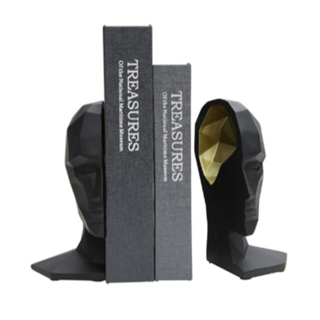 Elegant European High-Grade Office Decorations Human Face Bookends