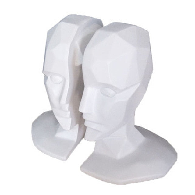 Elegant European High-Grade Office Decorations Human Face Bookends