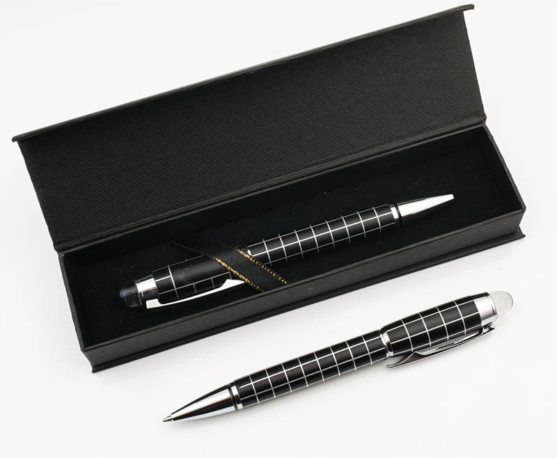 New Lattice Pen Ballpoint Roller Ball Pen Luxury with gift box Office Accessories School Supplies