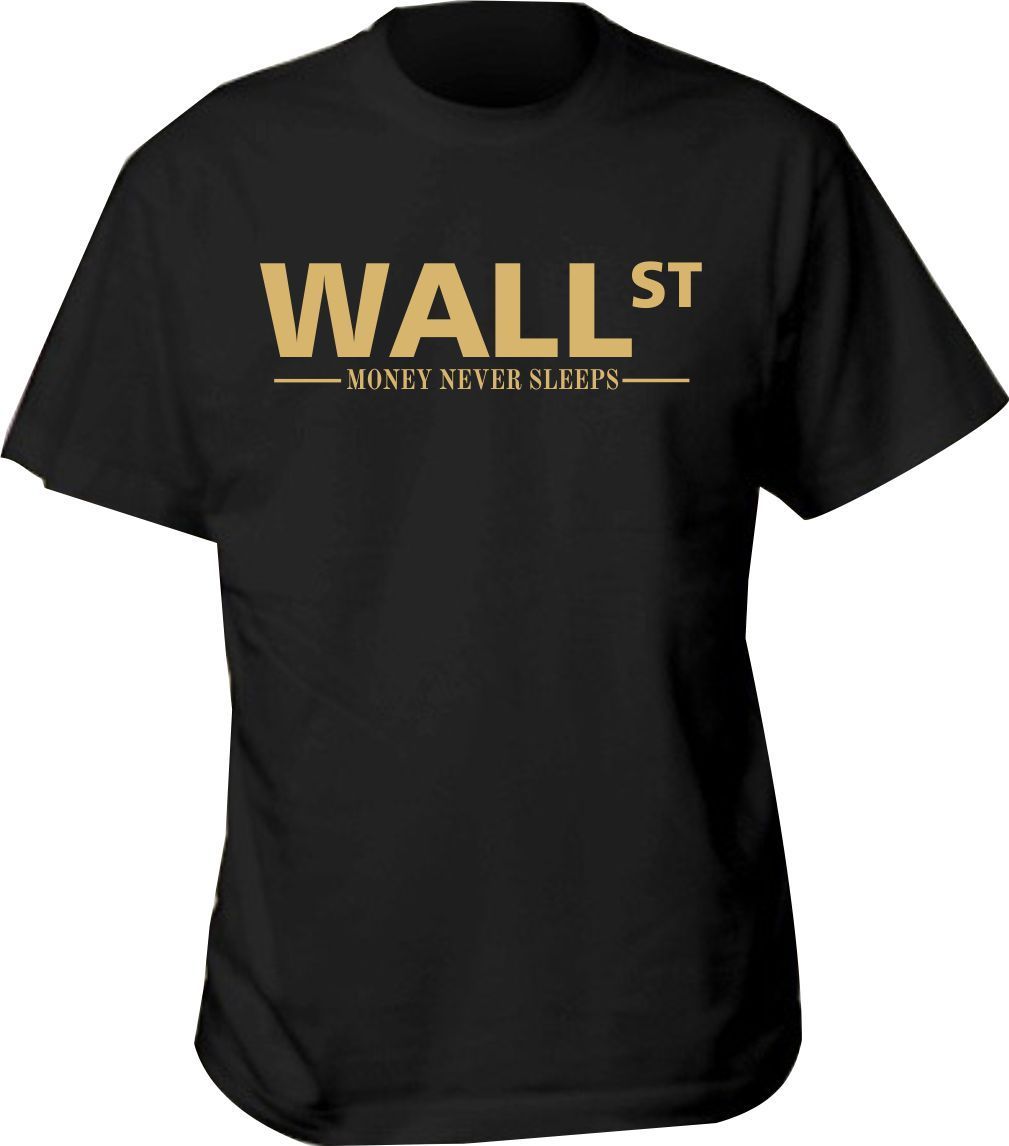 wall street tee shirt ... money never sleeps