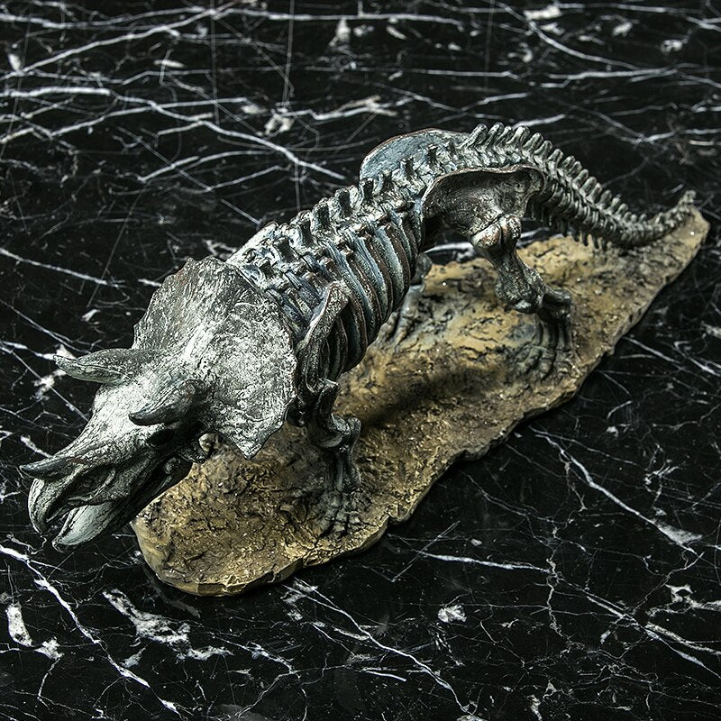 Luxury Home Decoration Accessories Dinosaur Fossil Desk Decor Animal Skeleton Antique
