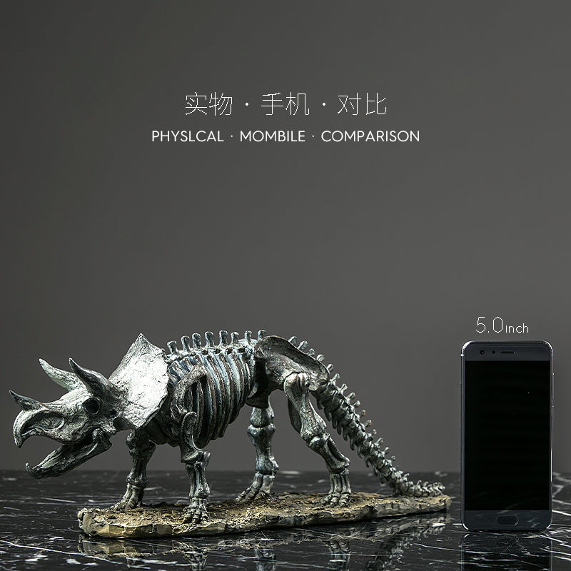 Luxury Home Decoration Accessories Dinosaur Fossil Desk Decor Animal Skeleton Antique