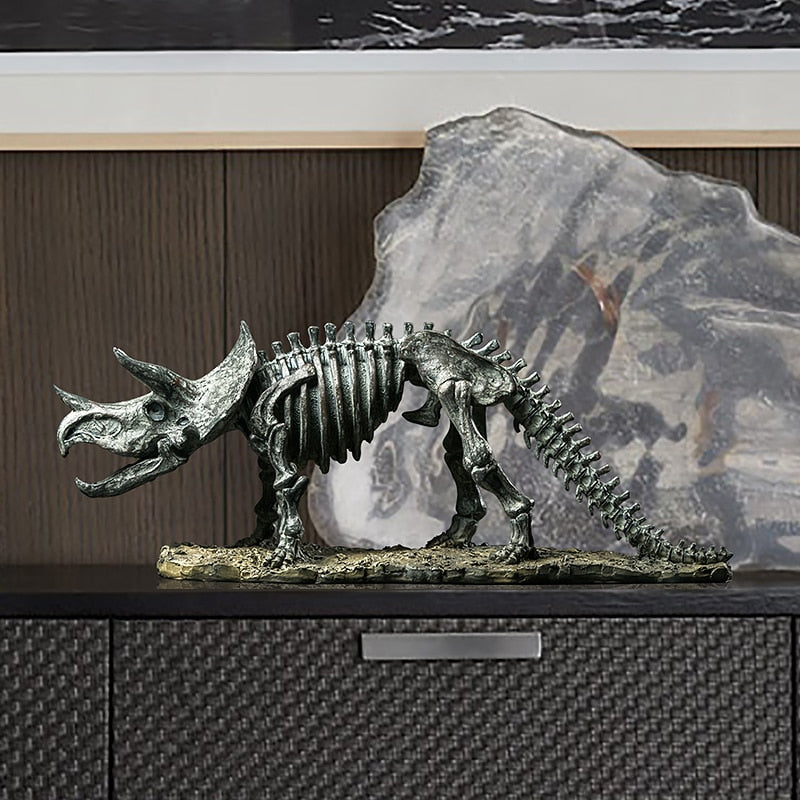 Luxury Home Decoration Accessories Dinosaur Fossil Desk Decor Animal Skeleton Antique