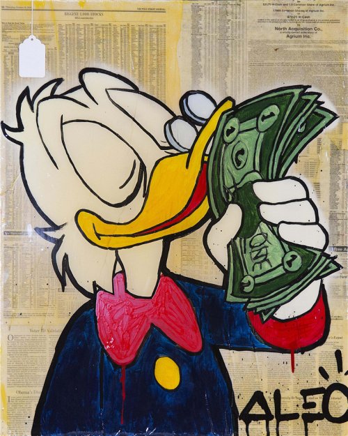 Monopoly Richie Rich Scrooge Dollars Canvas Painting Posters Graffiti Prints Wall Street Art Broker Decor