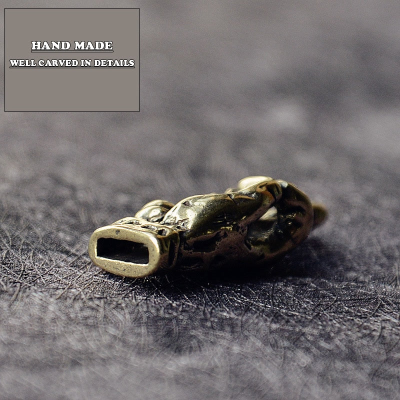 Mini Brass Hand middle Finger Up Statue funny Broker decor