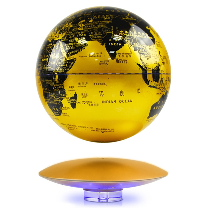 Anti-Gravity levitating LED Globe Figurines
