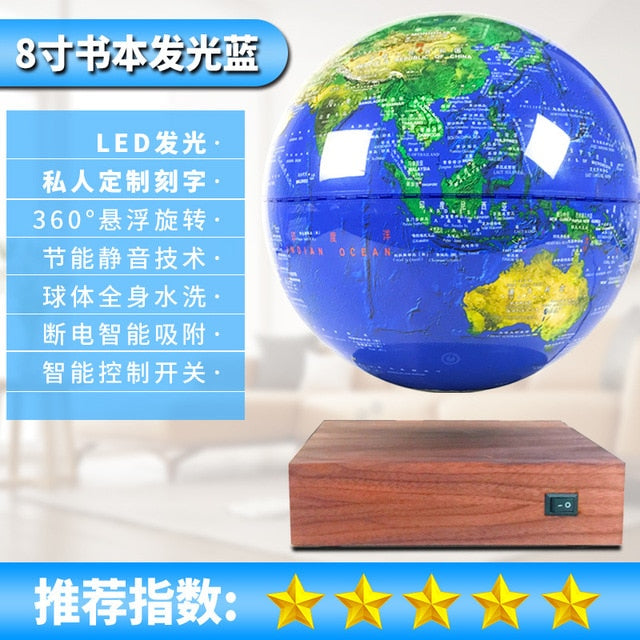 Anti-Gravity levitating LED Globe Figurines