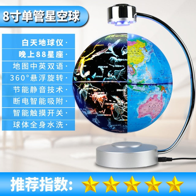 Anti-Gravity levitating LED Globe Figurines
