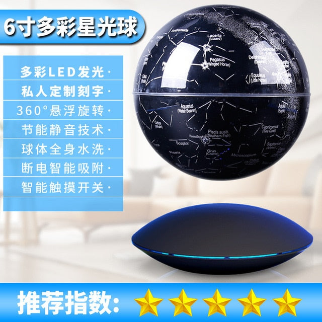 Anti-Gravity levitating LED Globe Figurines