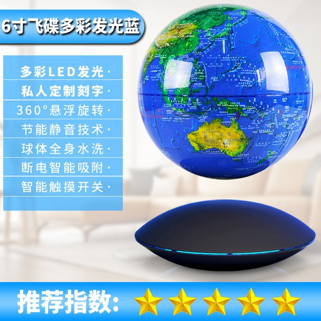 Anti-Gravity levitating LED Globe Figurines