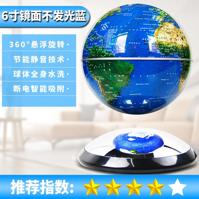 Anti-Gravity levitating LED Globe Figurines