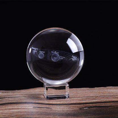 Desktop 3D Solar System Crystal Ball
