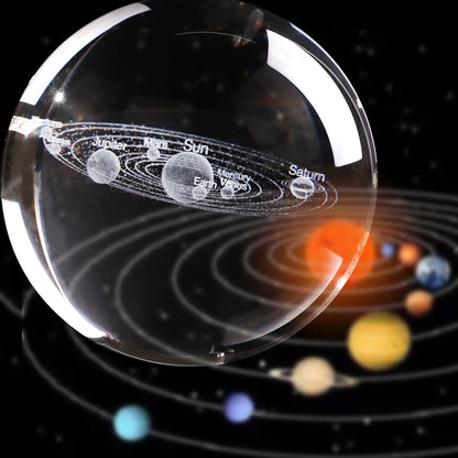 Desktop 3D Solar System Crystal Ball