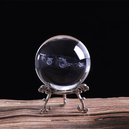 Desktop 3D Solar System Crystal Ball