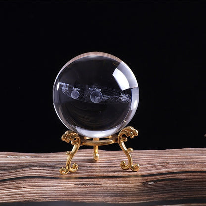 Desktop 3D Solar System Crystal Ball